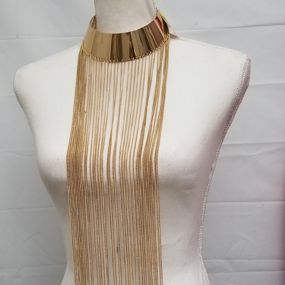 Natasha Accessories Gold-Tone Statement Necklace